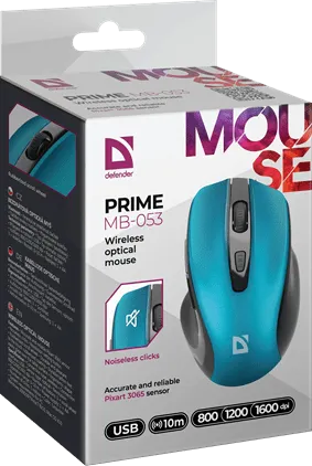 Мышь беспроводная Defender Prime MB-053 бирюзовый — фото 7