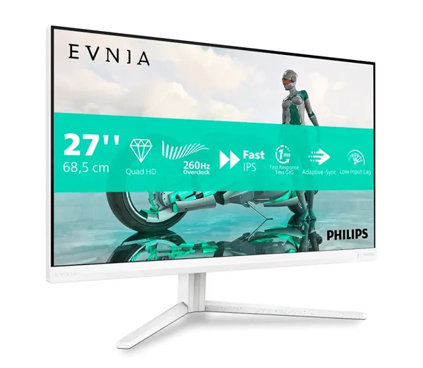 Монитор 27" PHILIPS 27M2N3501PA/01 IPS 2560x1440 260Hz 1мс 300кд/м 1000:1 2xHDMI DP 2x2W Белый — фото 2