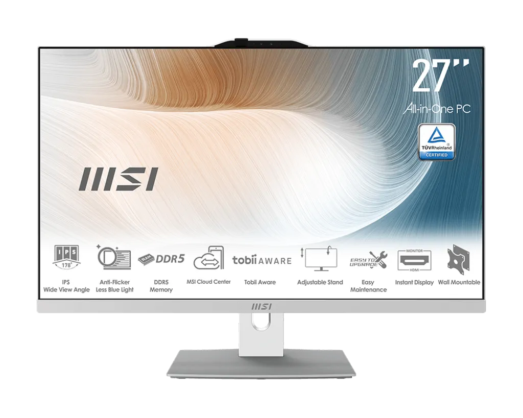 Моноблок MSI Modern AM272P 1M 27'' FHD, Ultra 7 150U, 32Gb, 1Tb, Non-OS, Белый 1M-685XRU
