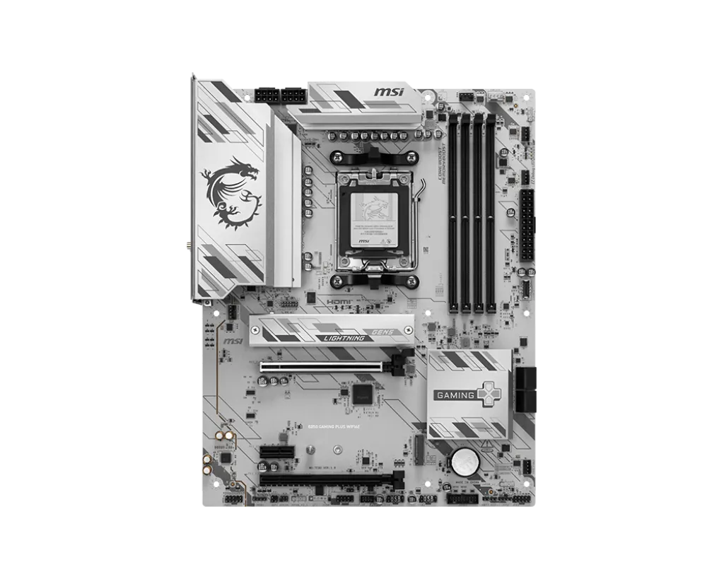 Материнская плата MSI B850 GAMING PLUS WIFI6E AM5 4xDDR5 4xSATA3 RAID 2xM.2 DP HDMI 2xType-C ATX — фото 2