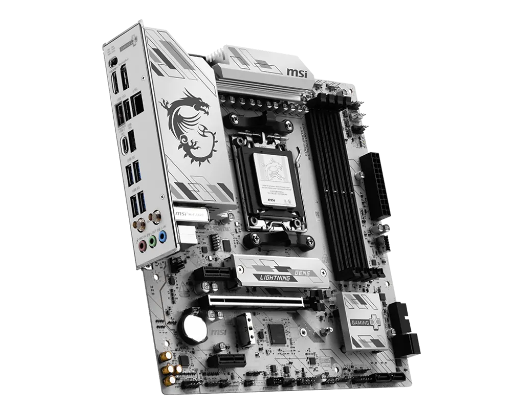 Материнская плата MSI B850M GAMING PLUS WIFI6E AM5 4xDDR5 4xSATA RAID 2xM.2 DP HDMI Type-C mATX — фото 4