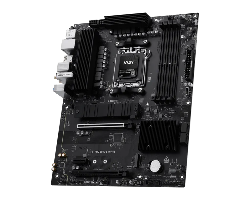 Материнская плата MSI PRO B850-S WIFI6E AM5 4xDDR5 4xSATA RAID 2xM.2 HDMI DP Type-C ATX — фото 3