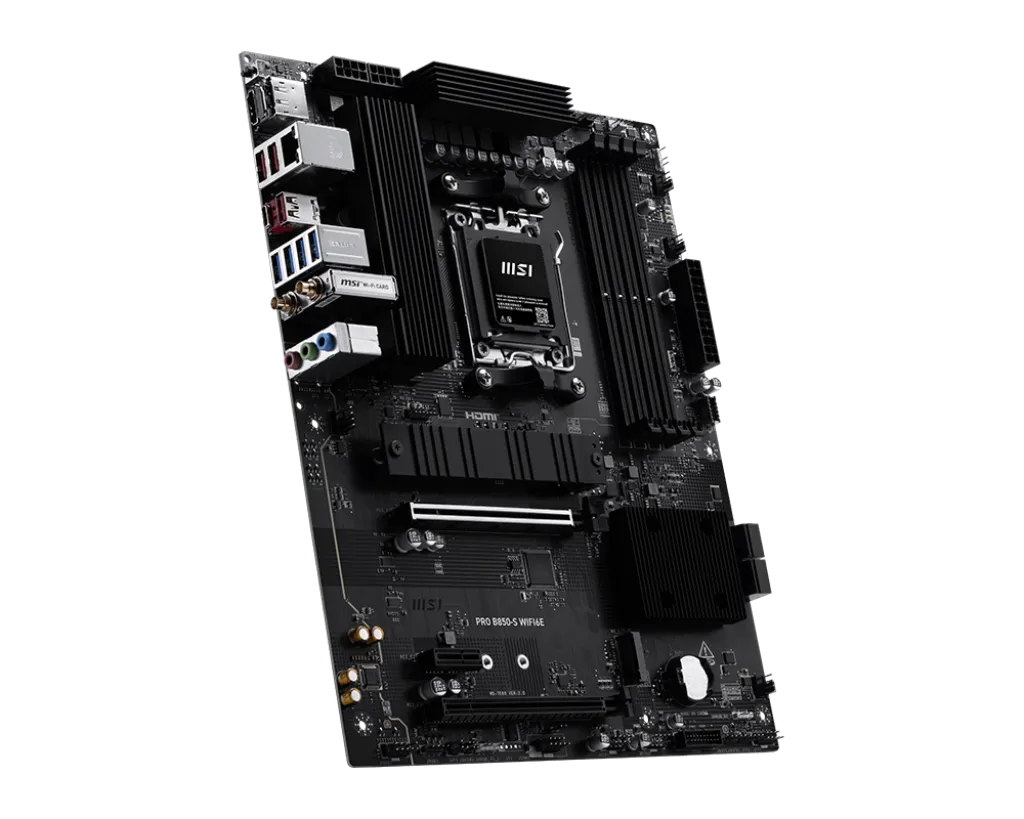 Материнская плата MSI PRO B850-S WIFI6E AM5 4xDDR5 4xSATA RAID 2xM.2 HDMI DP Type-C ATX — фото 4