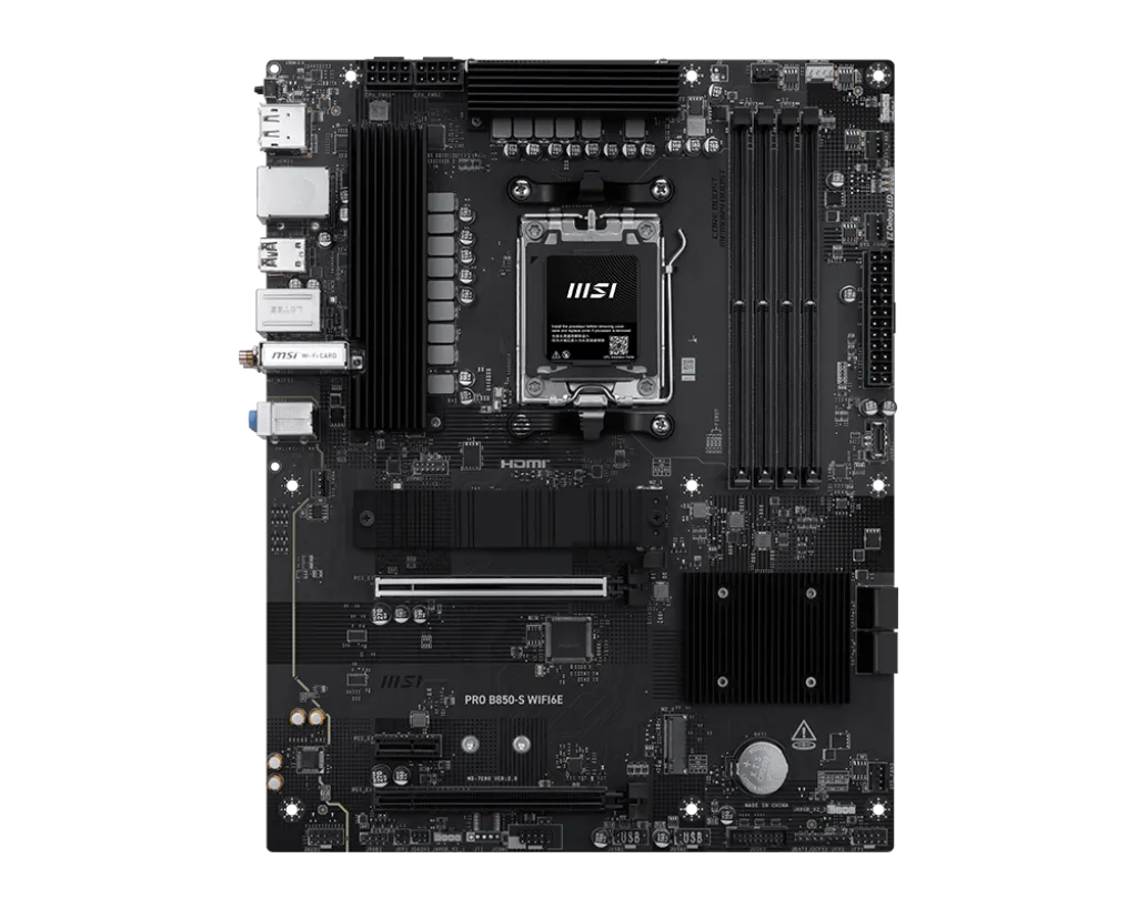 Материнская плата MSI PRO B850-S WIFI6E AM5 4xDDR5 4xSATA RAID 2xM.2 HDMI DP Type-C ATX — фото 2