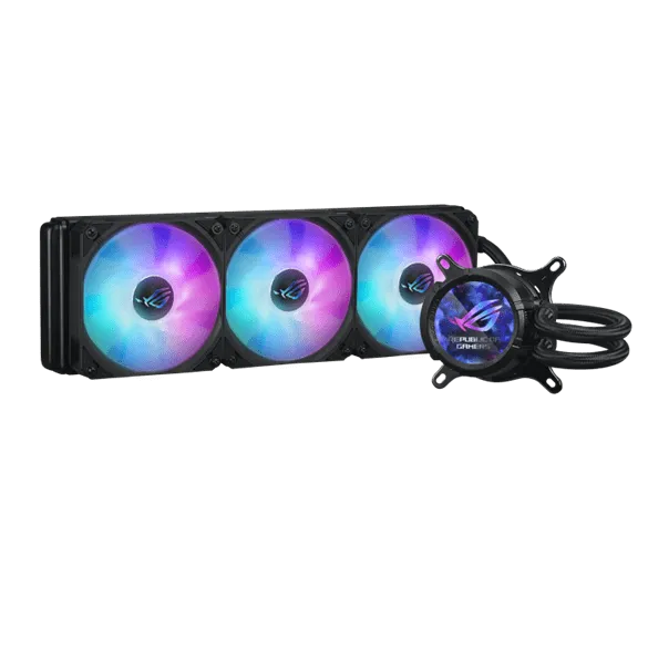 Водяное охлаждение CPU Asus ROG STRIX LC III 360 ARGB LCD 3x120mm Black