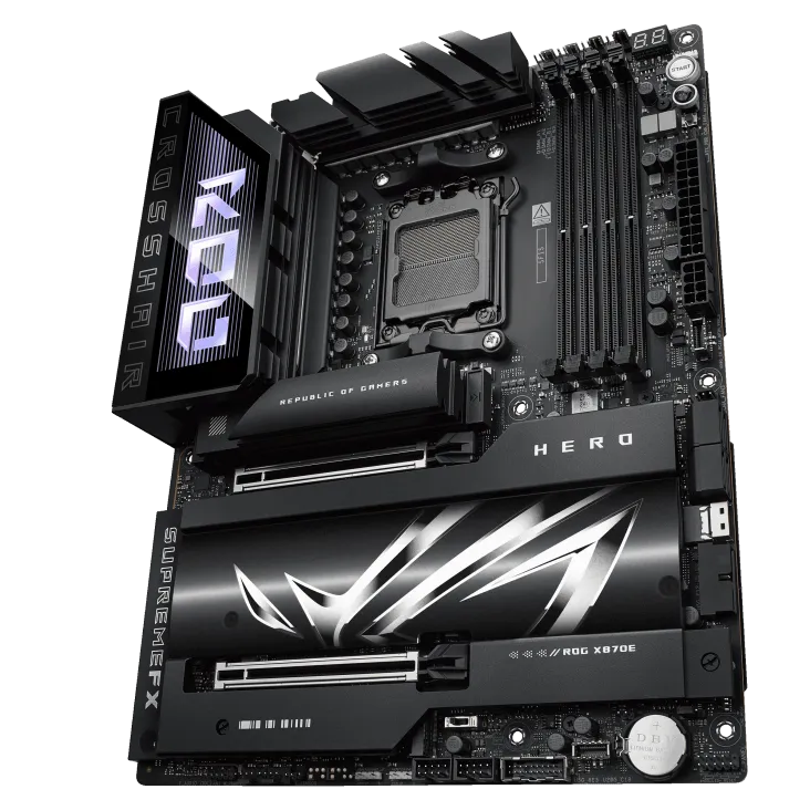 Материнская плата ASUS ROG CROSSHAIR X870E HERO AM5 4xDDR5 4xSATA Raid 4xM.2 10xUSB ATX — фото 6