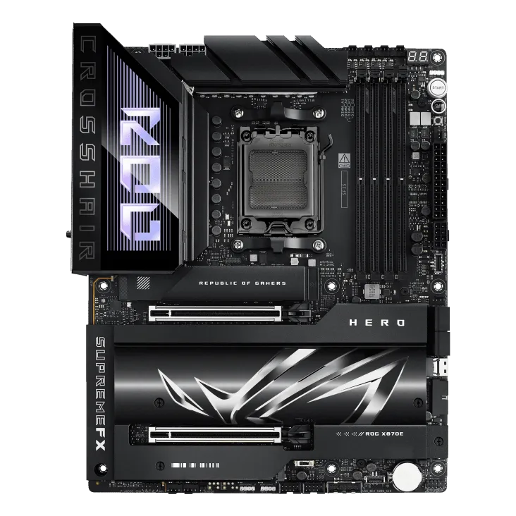 Материнская плата ASUS ROG CROSSHAIR X870E HERO AM5 4xDDR5 4xSATA Raid 4xM.2 10xUSB ATX