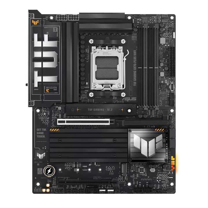 Материнская плата ASUS TUF GAMING X870-PLUS WIFI AM5 4xDDR5 4xSATA3 Raid 4xM.2 HDMI DP ATX