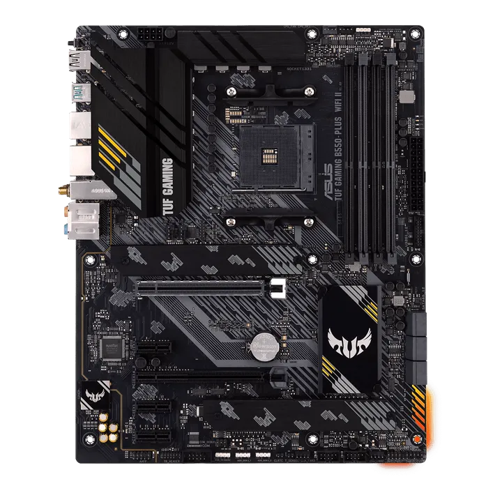 Материнская плата ASUS TUF GAMING B550-PLUS WIFI II AM4 4xDDR4 6xSATA3 2xM.2 RAID HDMI DP ATX