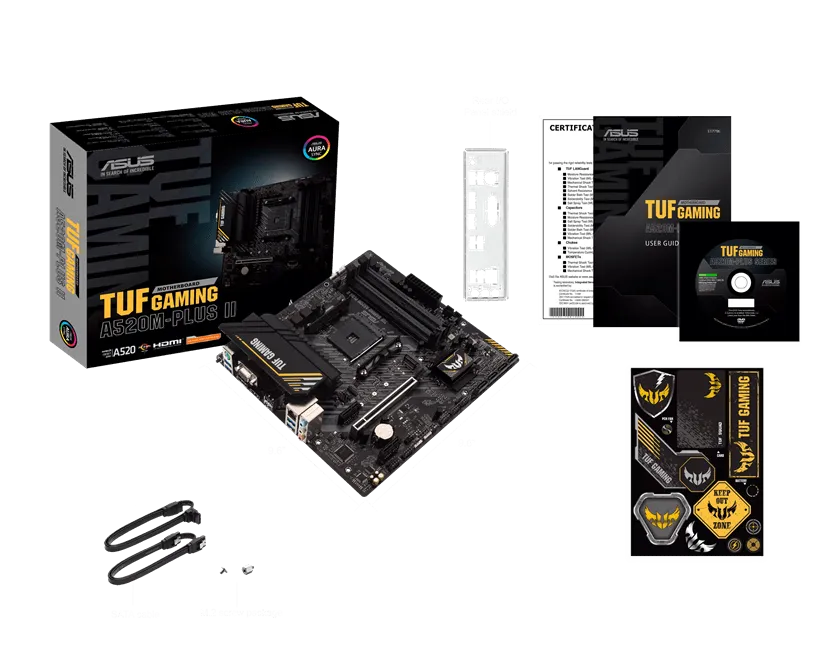 Материнская плата ASUS TUF GAMING A520M-PLUS II AM4 4xDDR4 4xSATA3 RAID M.2 DSub DVI HDMI mATX — фото 5