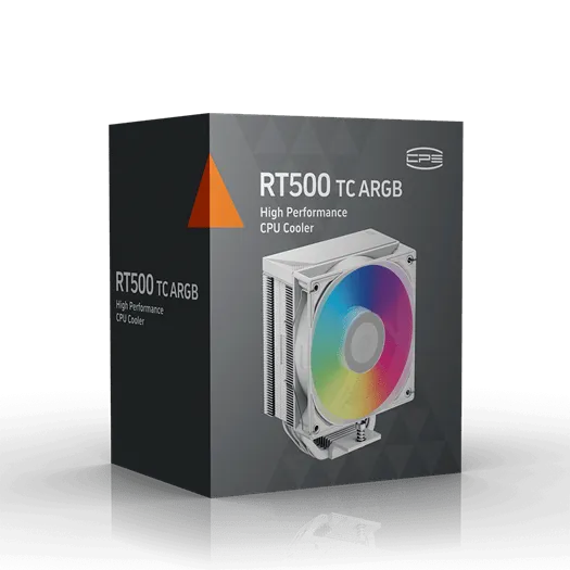 Вентилятор для процессора PCCooler RT500 TC ARGB WH 245W 4pin 1851/1700/1200/115X/AM5/AM4 Белый — фото 7