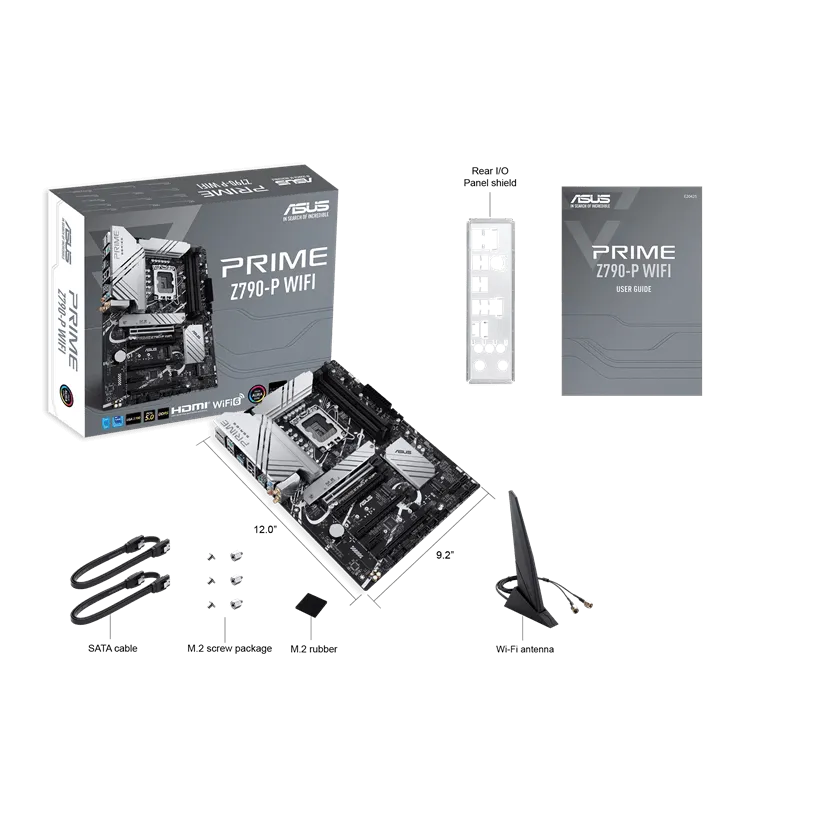 Материнская плата ASUS PRIME Z790-P WIFI LGA1700 4xDDR5 4xSATA3 Raid 3xM.2 HDMI DP ATX — фото 7