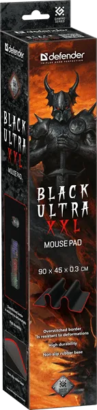 Коврик для компьютерной мыши Defender Black Ultra XXL 900х450х3мм, черный — фото 7