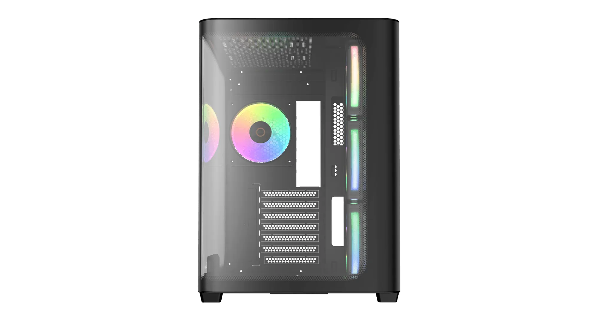 Корпус Ocypus Iota C70 BK Curve ARGB Digital ATX/mATX/mITX 2xUSB Type-C Черный Iota-C70-BKD400CD-GL — фото 2