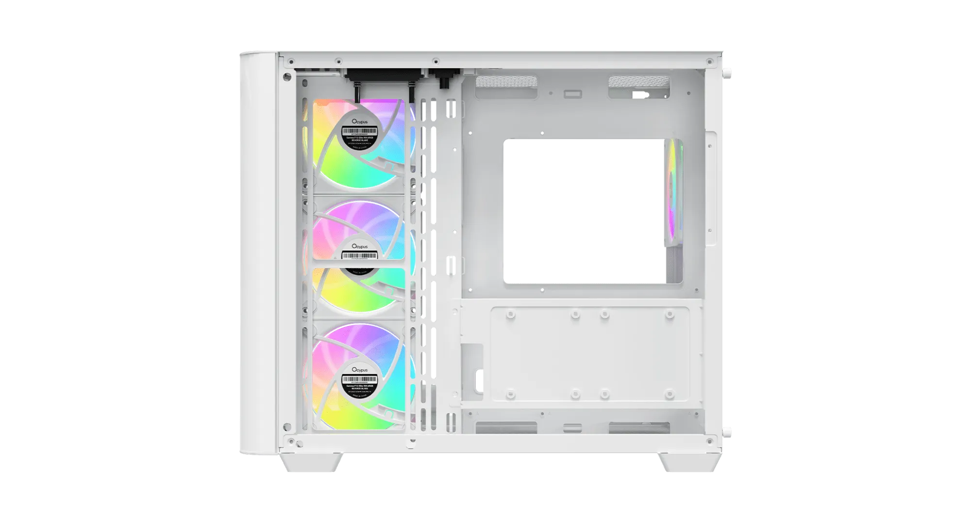 Корпус Ocypus Iota C70 WH Curve ARGB Digital ATX/mATX/mITX 2xUSB Type-C Белый Iota-C70-WHD400CD-GL — фото 6