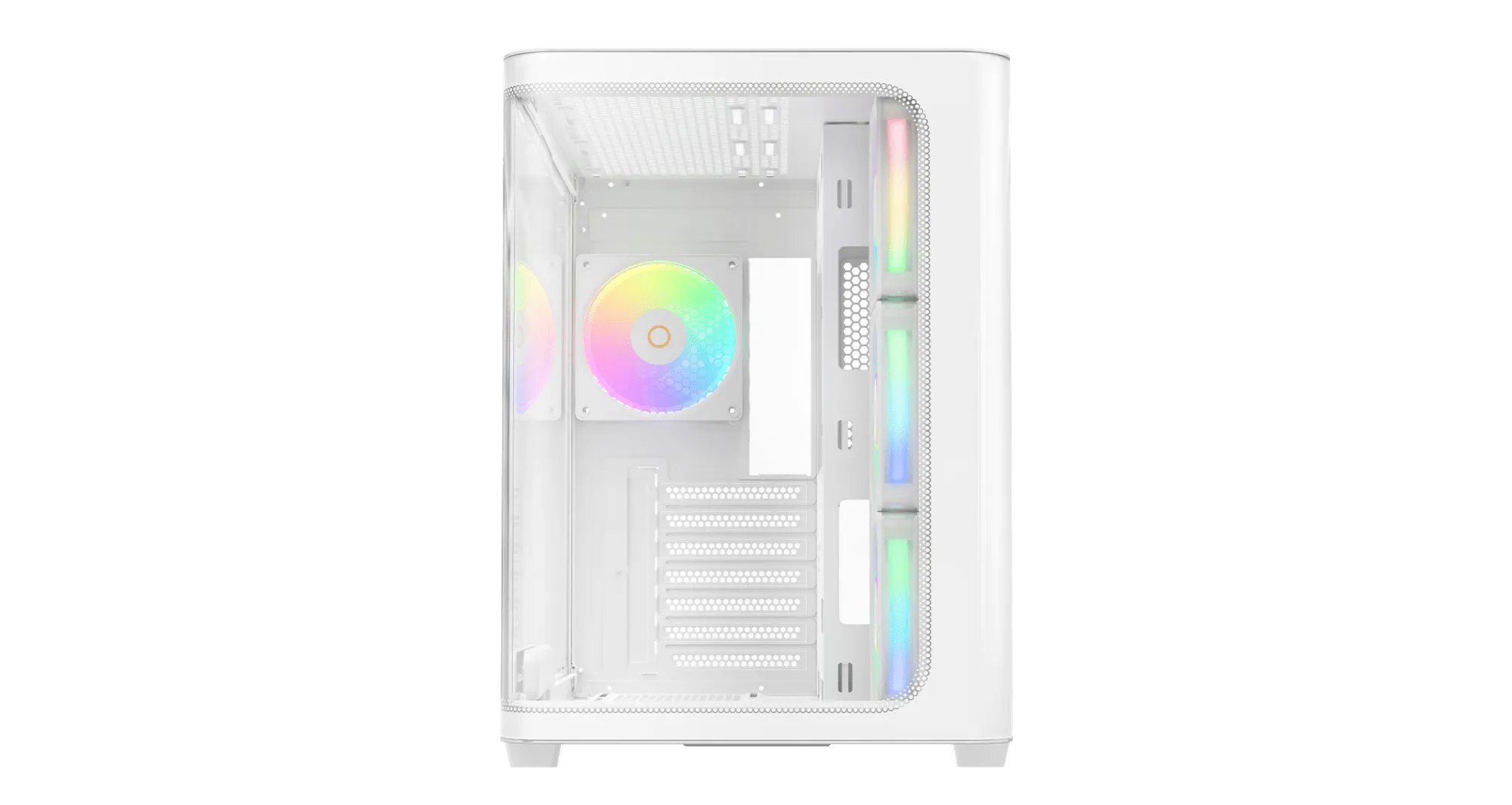 Корпус Ocypus Iota C70 WH Curve ARGB Digital ATX/mATX/mITX 2xUSB Type-C Белый Iota-C70-WHD400CD-GL — фото 2