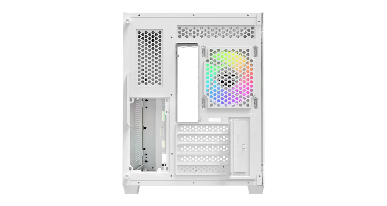 Корпус Ocypus Iota C50 WH Curve ARGB Digital mATX/ITX 2xUSB Type-C Белый Iota-C50-WHD300CD-GL — фото 4