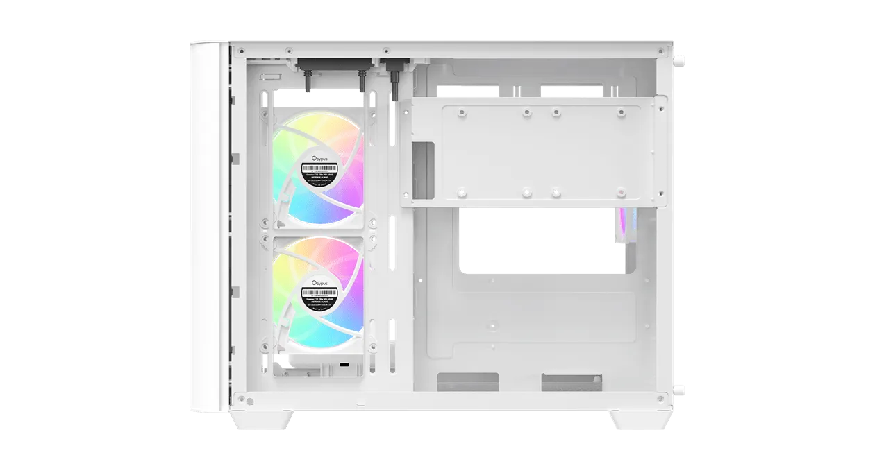Корпус Ocypus Iota C50 WH Curve ARGB Digital mATX/ITX 2xUSB Type-C Белый Iota-C50-WHD300CD-GL — фото 5