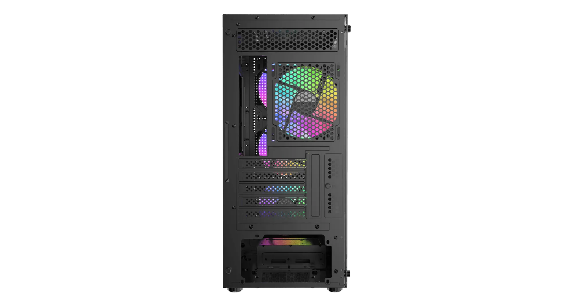 Корпус Ocypus Gamma C50 BK ARGB mATX/ITX 3xUSB Черный Gamma-C50-BKG400XX-GL — фото 4