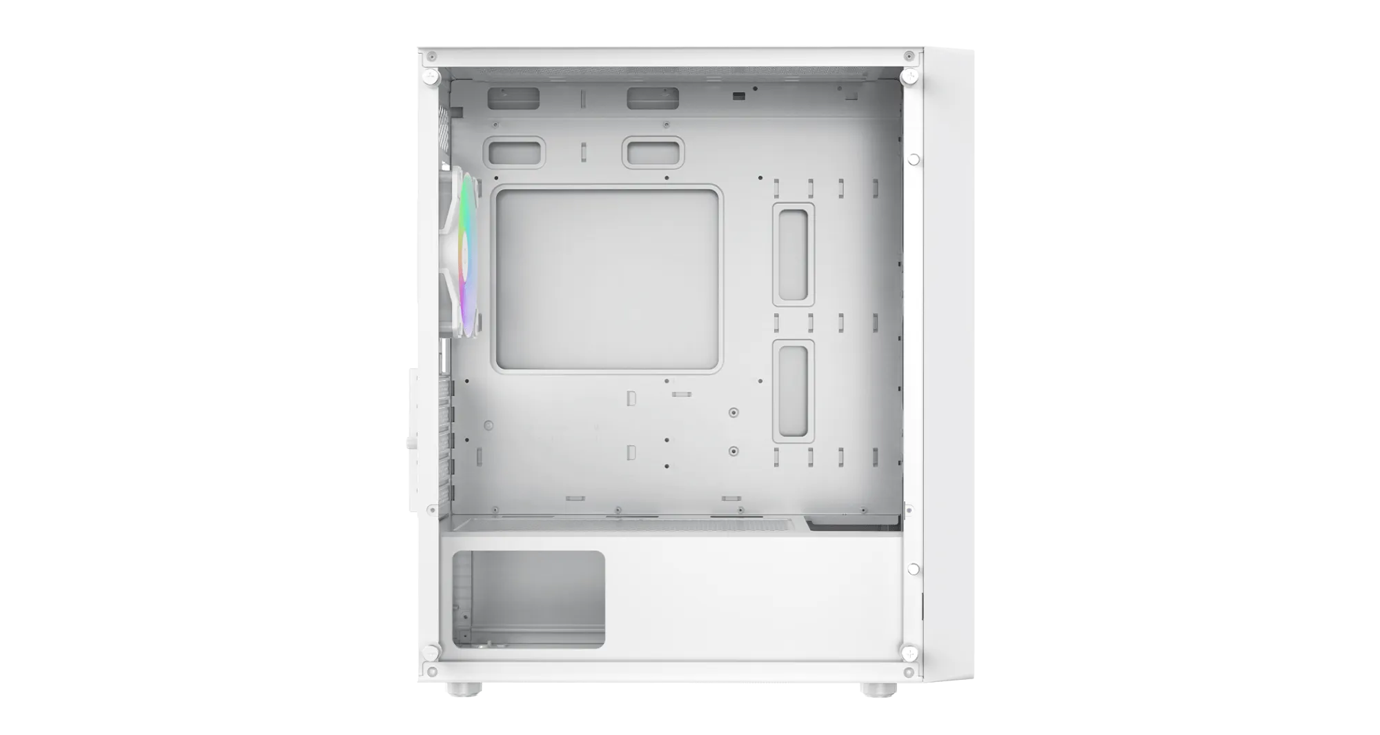 Корпус Ocypus Gamma C50 WH ARGB mATX/ITX 3xUSB Белый Gamma-C50-WHG400XX-GL — фото 5