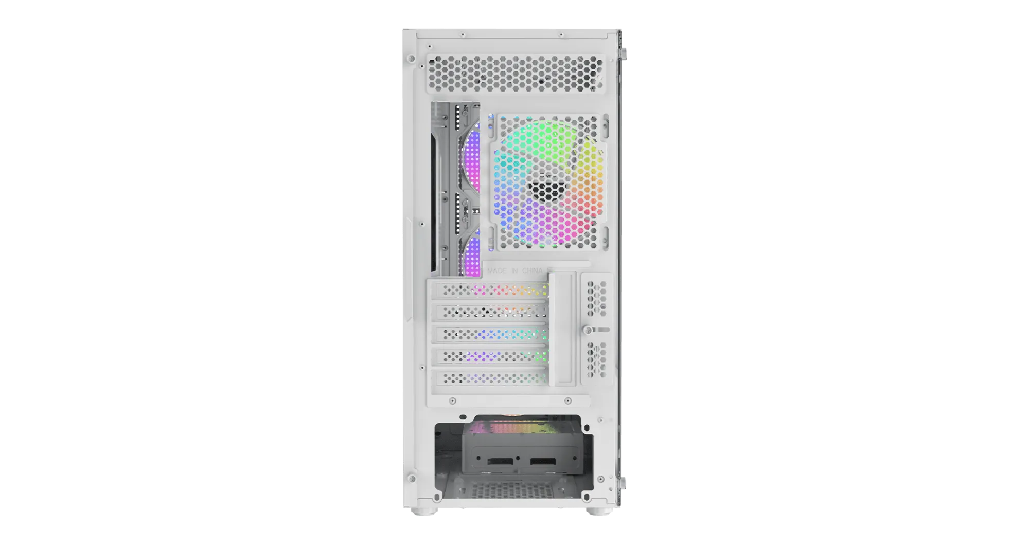 Корпус Ocypus Gamma C50 WH ARGB mATX/ITX 3xUSB Белый Gamma-C50-WHG400XX-GL — фото 4