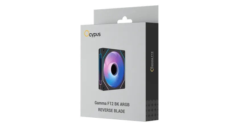 Вентилятор для корпуса Ocypus Gamma F12 WH ARGB REVERSE BLADE 1x(120x120x25mm) 800-1600RPM Белый — фото 5