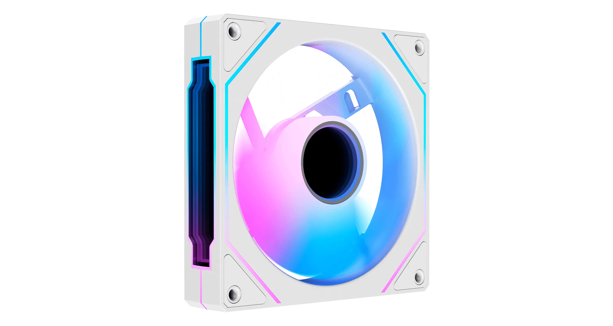 Вентилятор для корпуса Ocypus Gamma F12 WH ARGB REVERSE BLADE 1x(120x120x25mm) 800-1600RPM Белый