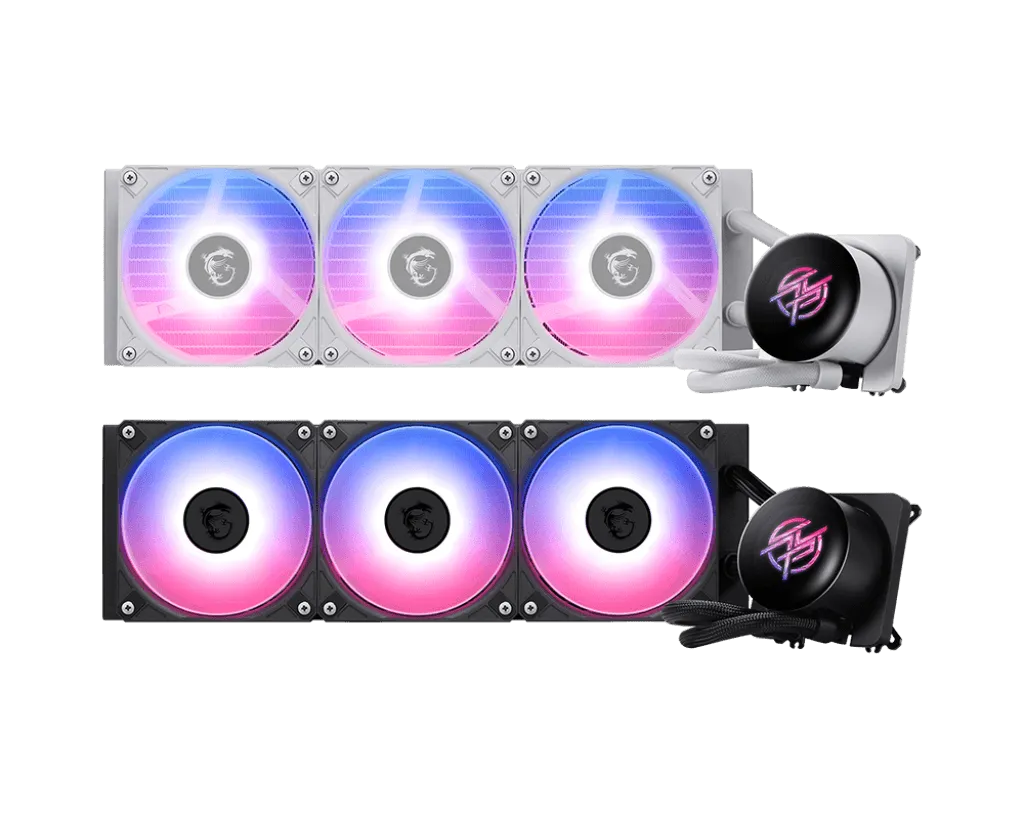 Водяное охлаждение для CPU MSI MPG CORELIQUID P13 360, 1700/1851/AM4/AM5, ARGB, Fan 3x120mm, Белый — фото 3