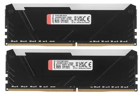 Оперативная память 32GB Kit (2x16Gb) DDR4 3200MHz Kingston FURY Beast RGB CL16 KF432C16BB12AK2/32WP — фото 3