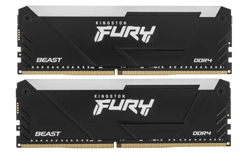 Оперативная память 32GB Kit (2x16Gb) DDR4 3200MHz Kingston FURY Beast RGB CL16 KF432C16BB12AK2/32WP — фото 4