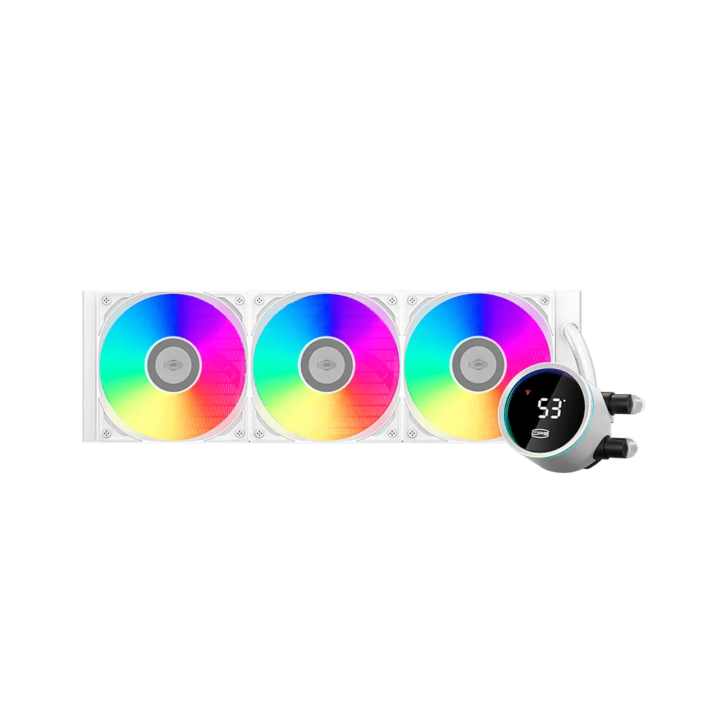 Водяное охлаждение для CPU PCCooler DA360 Pro ARGB Digital WH TDP 300W Intel/AMD Белый