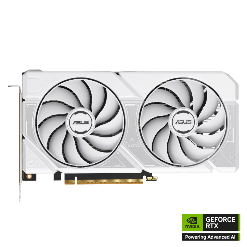 Видеокарта ASUS GeForce RTX5060 8Gb, DUAL OC Edition White, GDDR7 HDMI 3xDP DUAL-RTX5060-O8G-WHITE