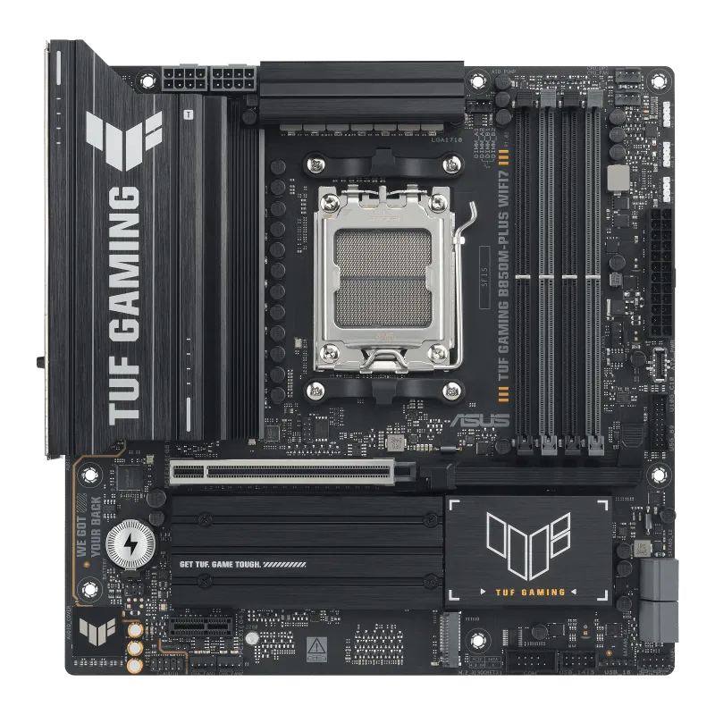 Материнская плата ASUS TUF GAMING B850M-PLUS WIFI7 AM5 4xDDR5 4xSATA 3xM.2 HDMI DP Type-C mATX — фото 2