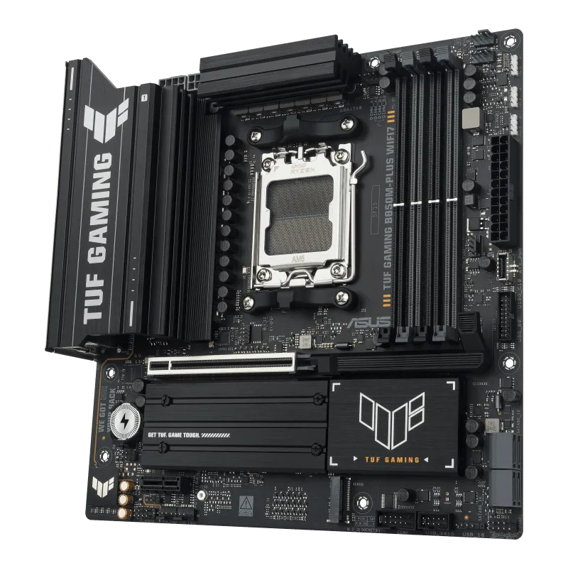 Материнская плата ASUS TUF GAMING B850M-PLUS WIFI7 AM5 4xDDR5 4xSATA 3xM.2 HDMI DP Type-C mATX — фото 3