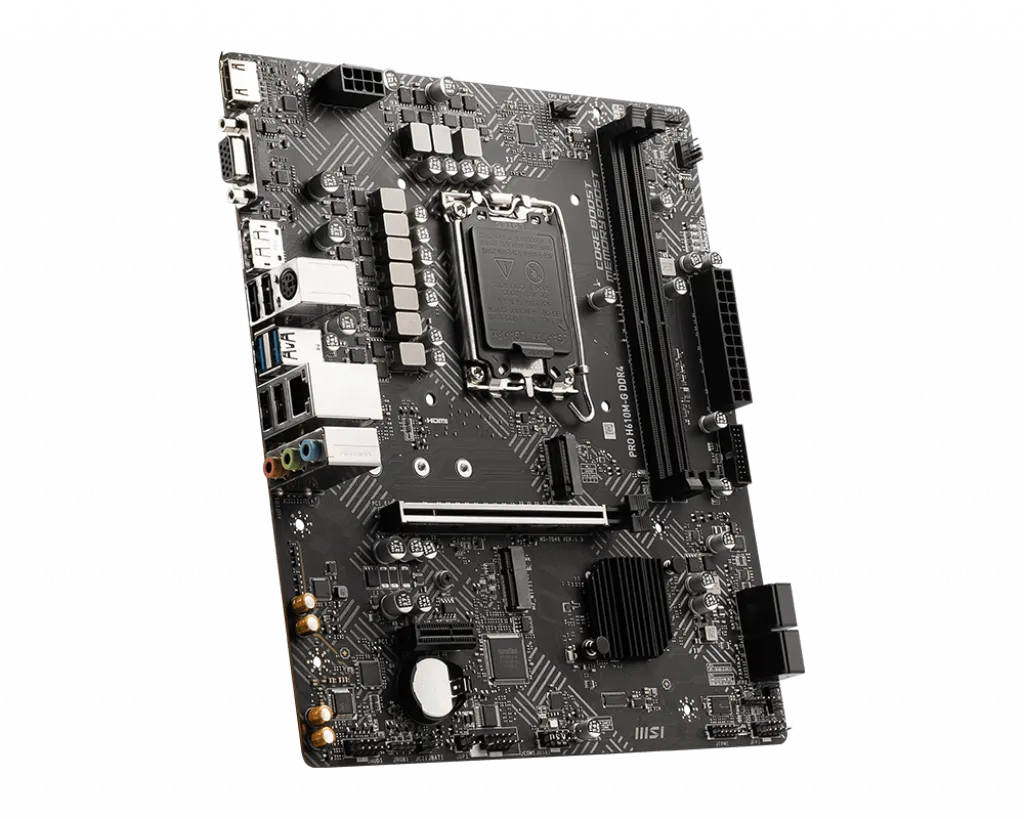 Материнская плата MSI PRO H610M-G DDR4 LGA1700 H610 2xDDR4 4xSATA3 M.2 VGA HDMI DP mATX — фото 4