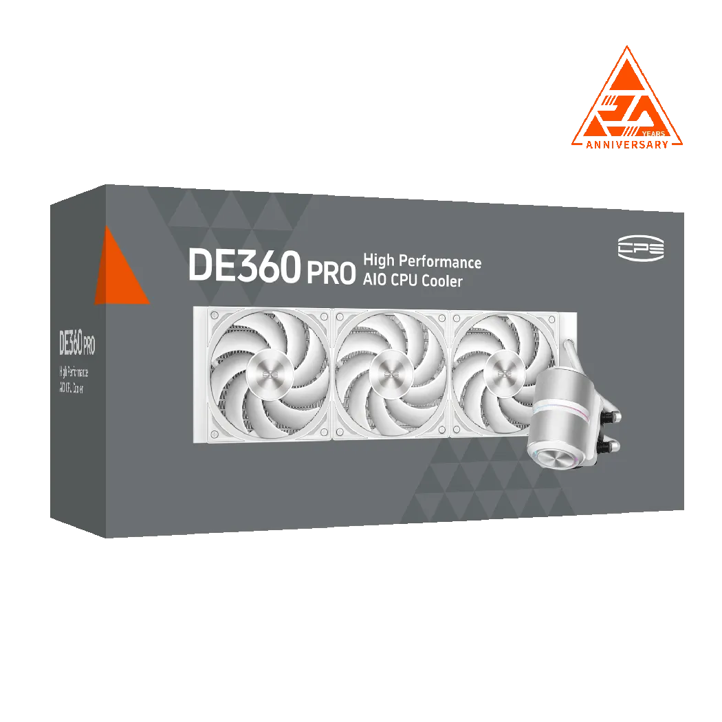 Водяное охлаждение для CPU PCCooler DE360 PRO WH TDP 300W LGA Intel/AMD White — фото 6