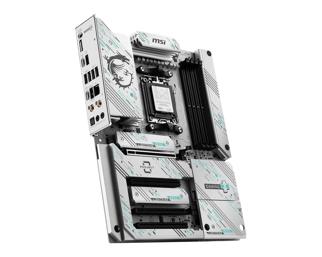 Материнская плата MSI B850 GAMING PLUS WIFI PZ AM5 4xDDR5 4xSATA3 RAID 3xM.2 DP 2xType-C ATX — фото 3