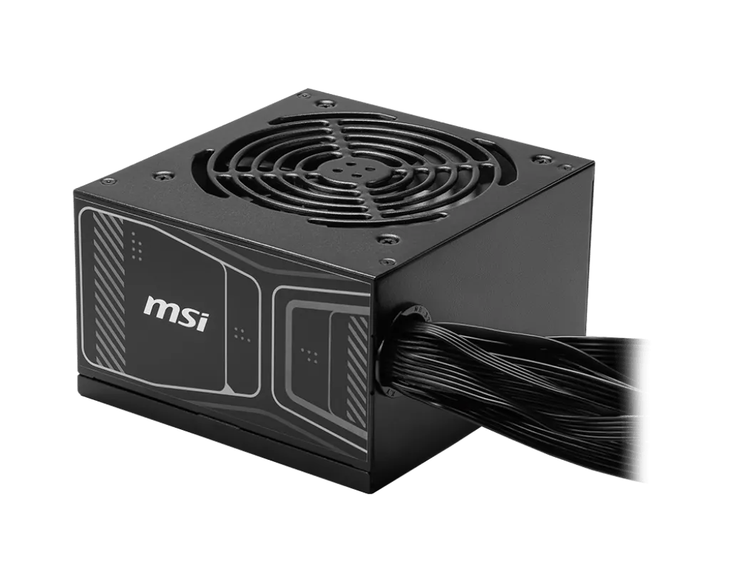 Блок питания MSI  750W, MAG A750GN PCIE5, Non Modular, ATX, 80+ GOLD, КПД >90%, Fan 120mm, Черный — фото 3
