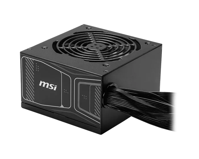 Блок питания MSI  850W, MAG A850GN PCIE5, Non Modular, ATX, 80+ GOLD, КПД >90%, Fan 120mm, Черный