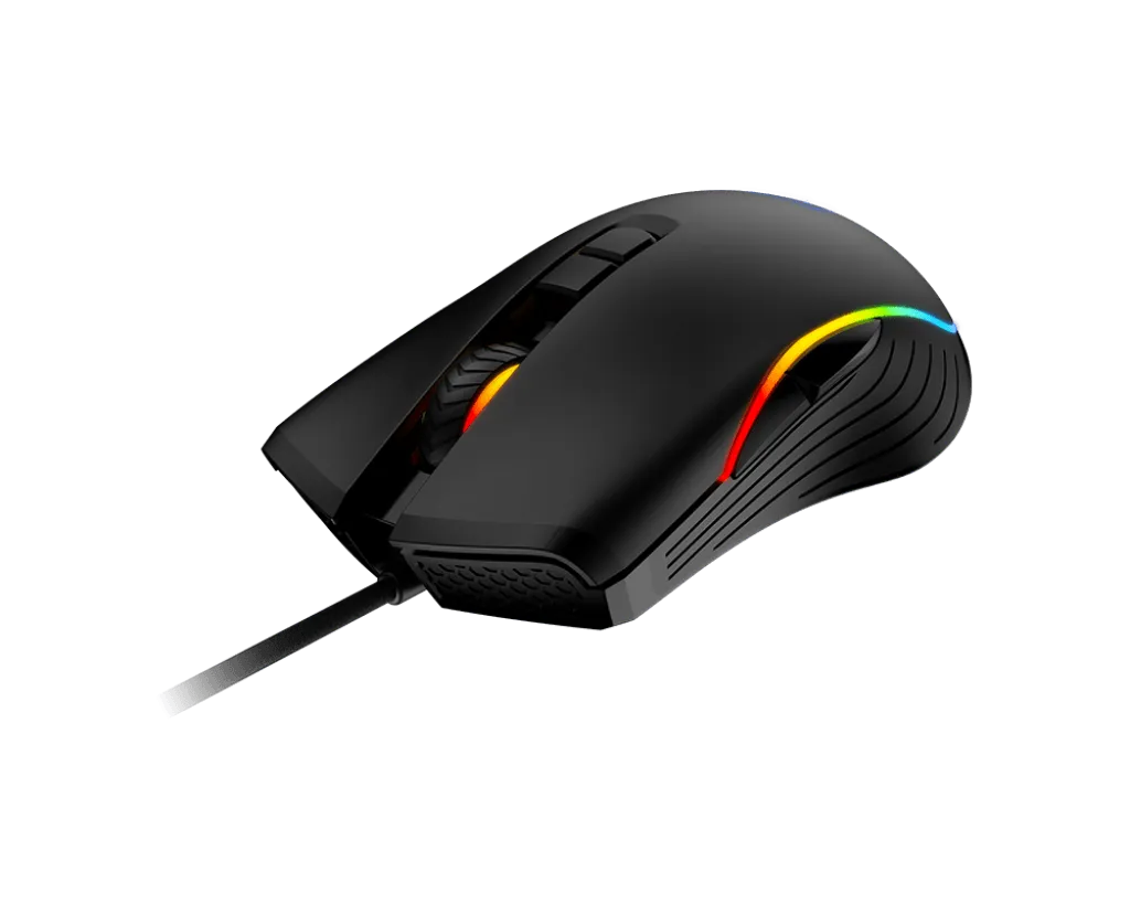 Мышь MSI FORGE GM300 USB2.0/RGB/7 кн./Вес 118г./Кабель 1.5м./Черный — фото 3