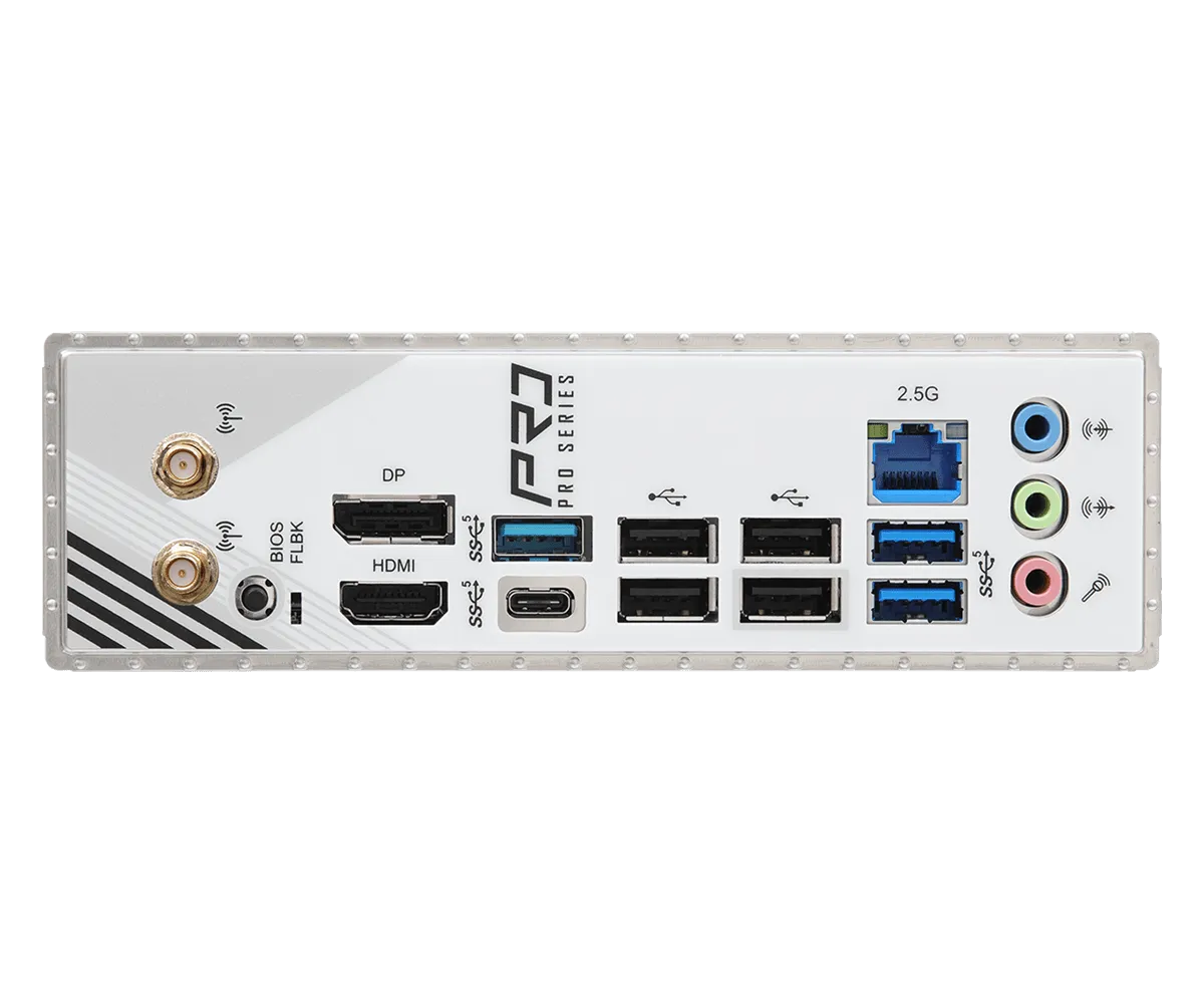Материнская плата ASRock A620AM PRO RS WIFI AM5 4xDDR5 2xSATA3 RAID 3xM.2 Type-C HDMI DP WiFi6E mATX — фото 3