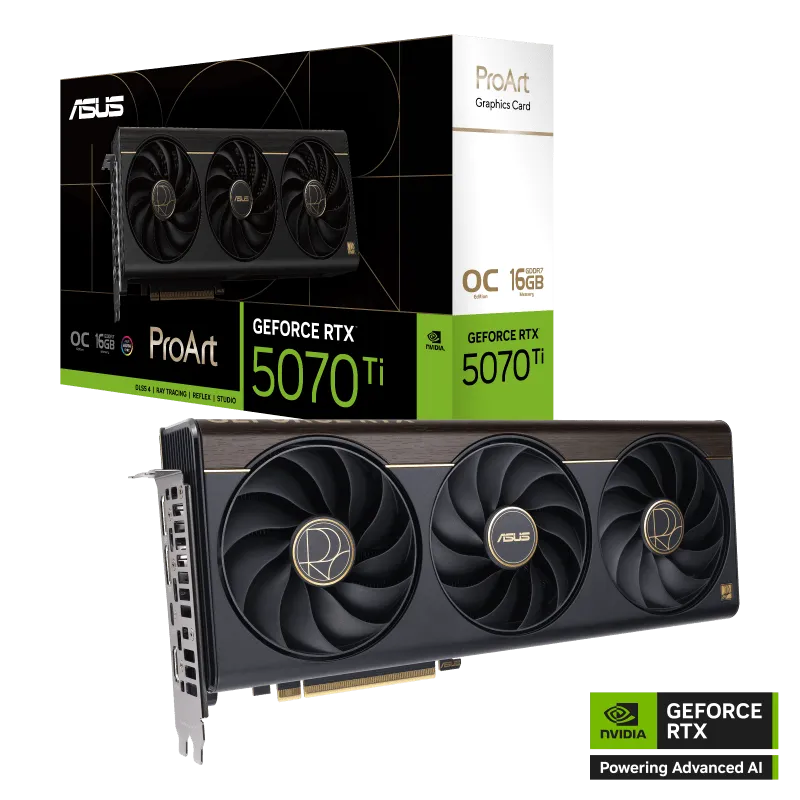 ASUS Video Card NVIDIA 5070TI 16 GB GDDR7, 2300 MHz / 2610 MHz, 8960sp, 70 RT cores, Ray tracing, 256 bit, 2.5 slots, 16 pin power supply (12V-2x6), HDMI, DisplayPort, USB Type-C — фото 7