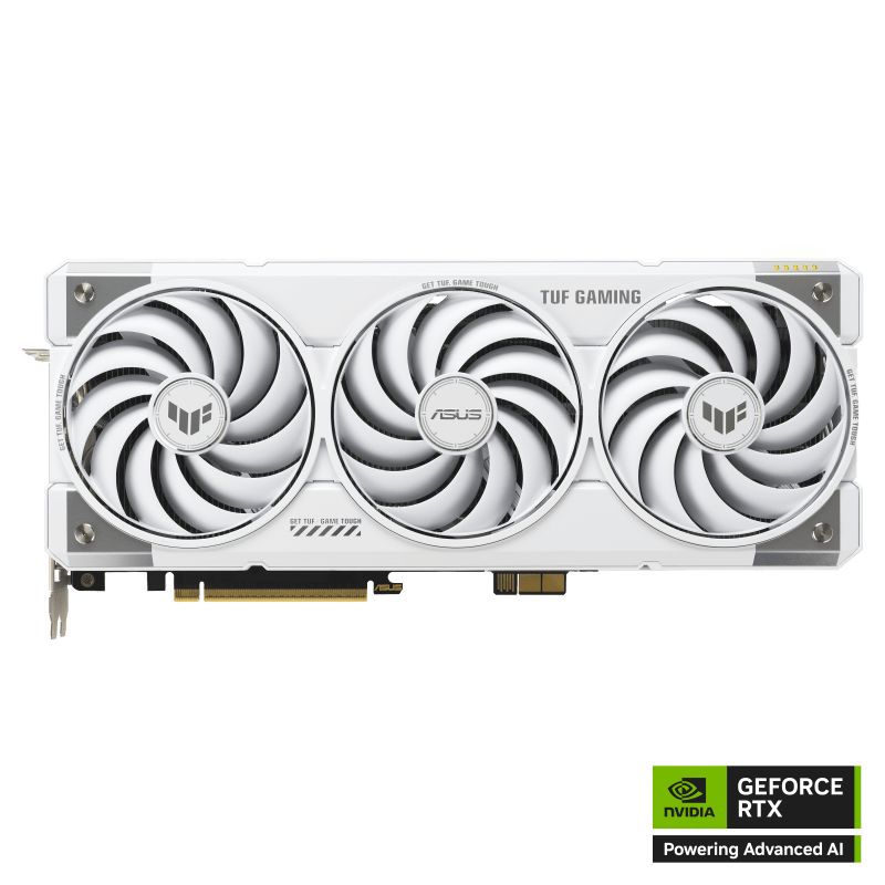 Видеокарта ASUS GeForce RTX5070Ti 16Gb, TUF GAMING BTF WHITE OC GDDR7 TUF-RTX5070TI-O16G-BTF-WHITE