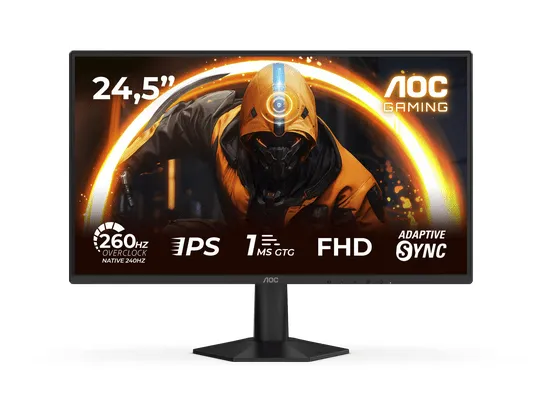 Монитор Игровой 24,5" AOC 25G50Z/01 IPS 1920x1080 260Hz 0.3ms 300cd/m 1000:1 HDR10 HDMI DP Черный