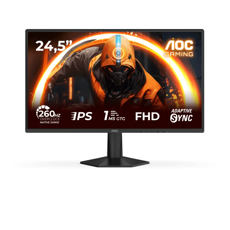 Монитор Игровой 24,5" AOC 25G50Z/01 IPS 1920x1080 260Hz 0.3ms 300cd/m 1000:1 HDR10 HDMI DP Черный