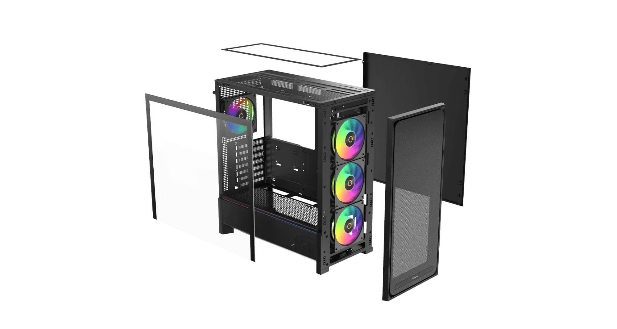 Корпус Ocypus Delta C70 BK ARGB EATX/ATX/mATX/ITX Type-C Черный Delta-C70-BKG400XX-GL — фото 5