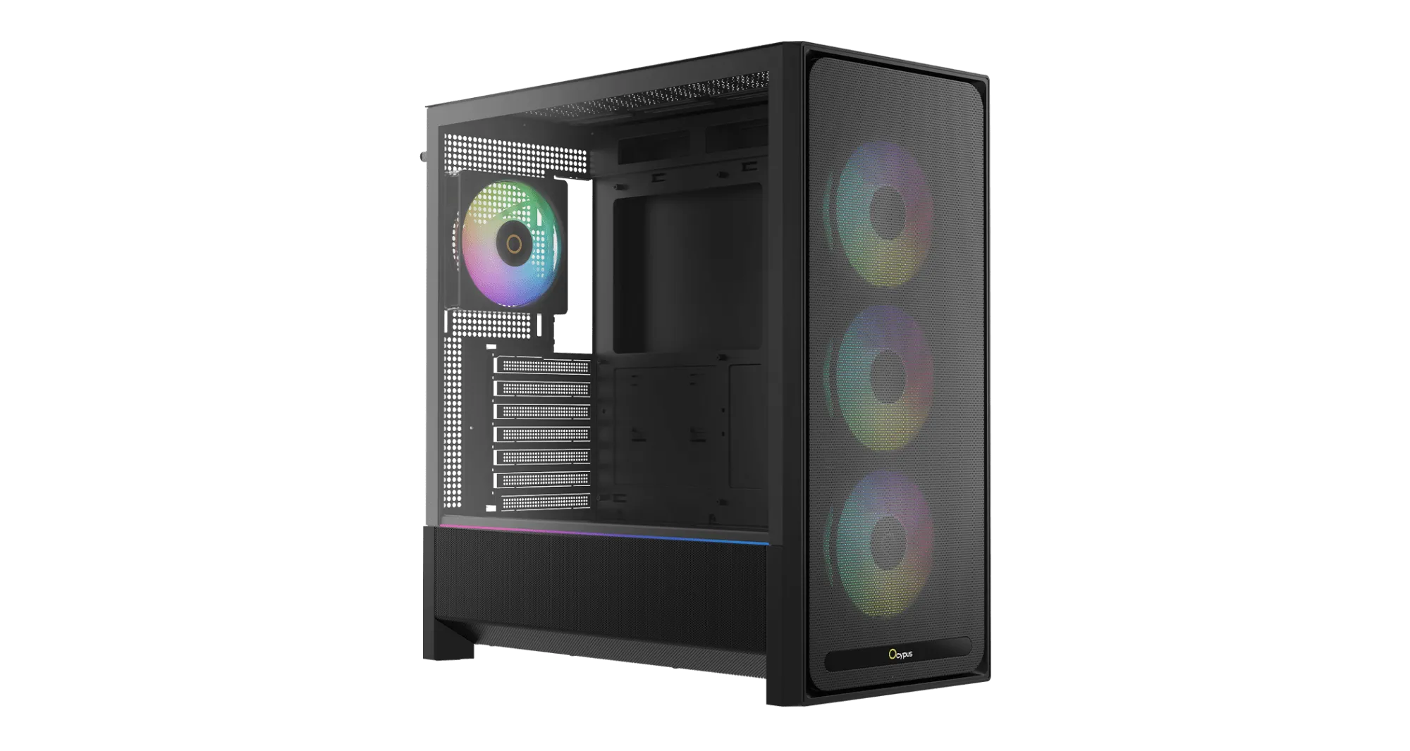 Корпус Ocypus Delta C70 BK ARGB EATX/ATX/mATX/ITX Type-C Черный Delta-C70-BKG400XX-GL