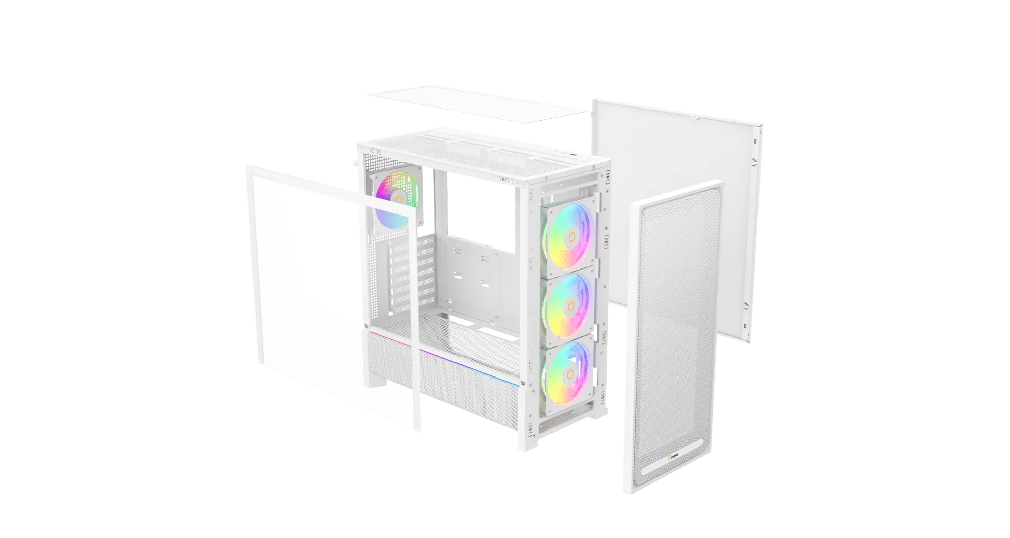 Корпус Ocypus Delta C70 WH ARGB EATX/ATX/mATX/ITX Type-C Белый Delta-C70-WHG400XX-GL — фото 5