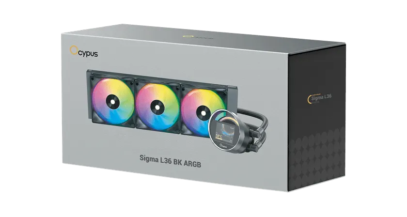 Водяное охлаждение для CPU Ocypus Sigma L36 BK ARGB TDP 300W 4-pin Intel/AMD Черный — фото 6