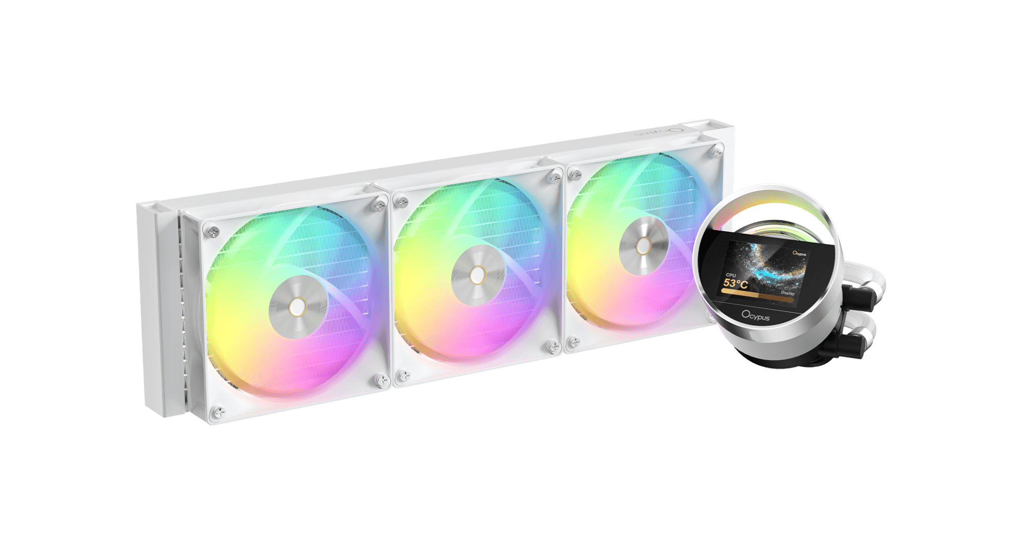 Водяное охлаждение для CPU Ocypus Sigma L36 WH ARGB TDP 300W 4-pin Intel/AMD Белый